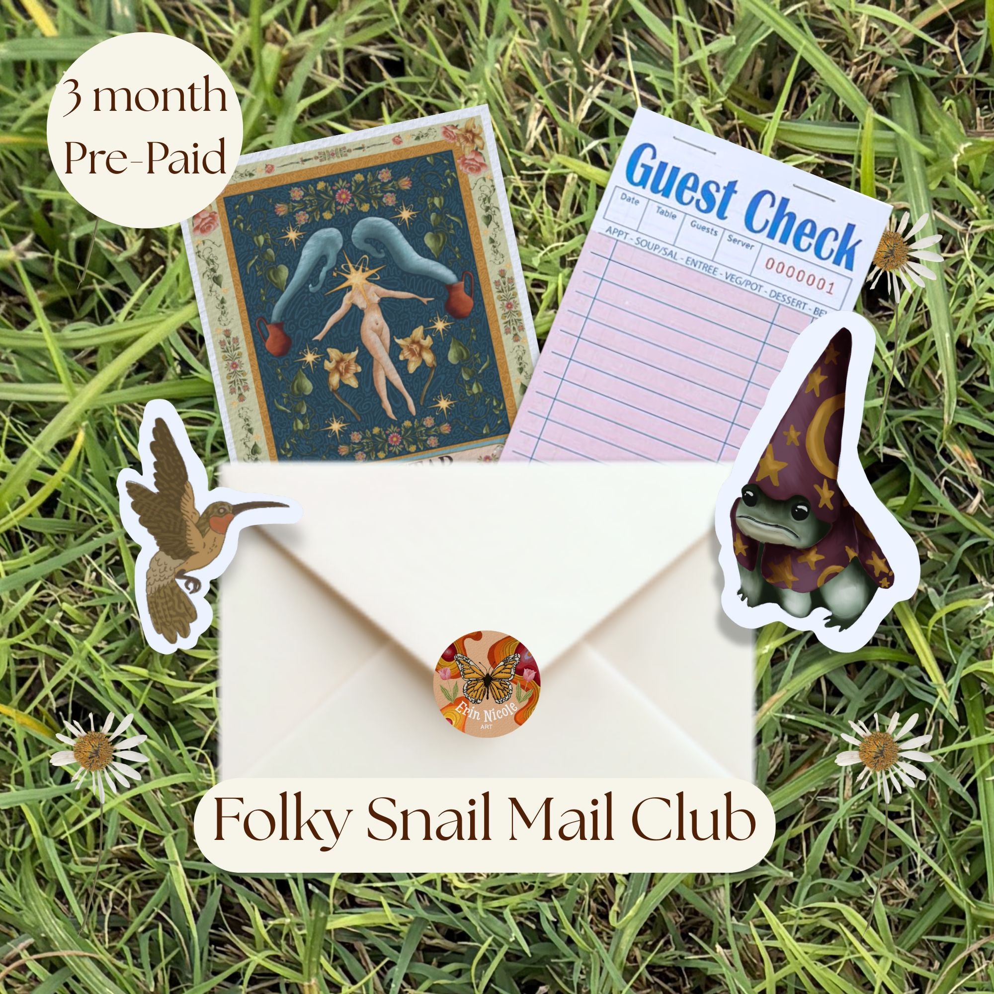 Folky Snail Mail Club (3 Month Pre-Paid)