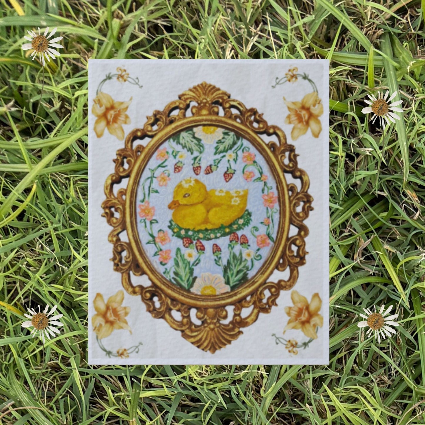 The Folk Art Duck Fine Art Print