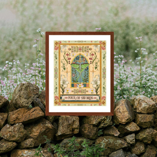 The Four of Swords Fine Art Print - The Tarot Card Collection