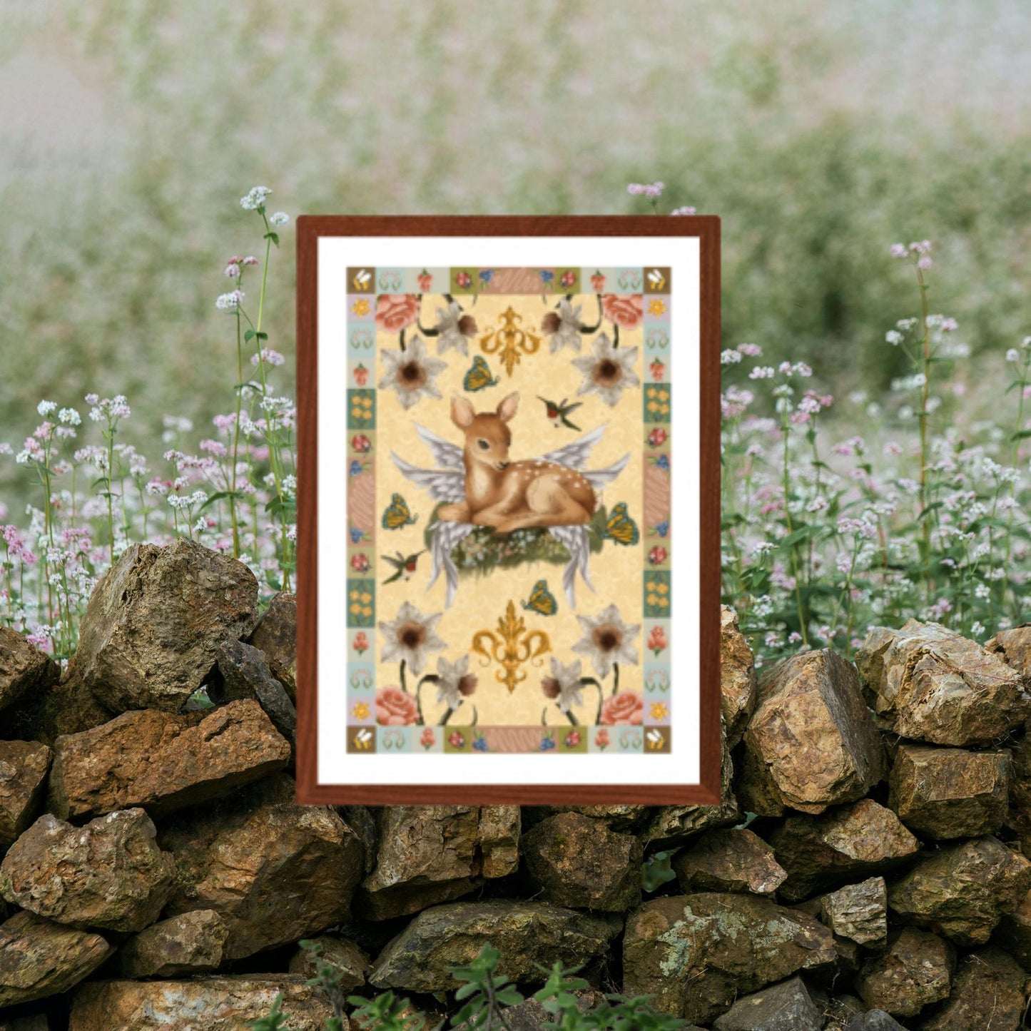 Angel Deer Fine Art Print