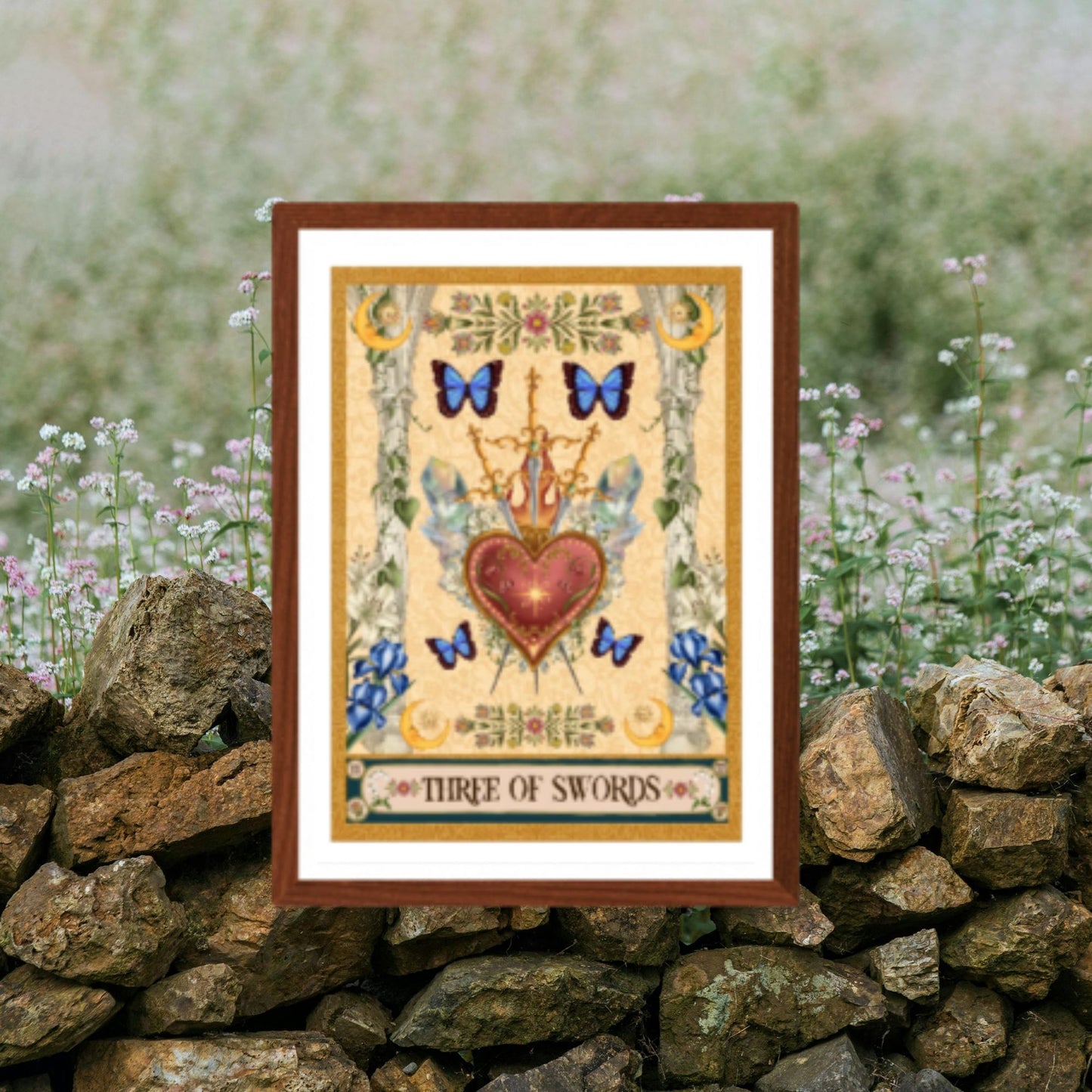 The Three of Swords Fine Art Print - The Tarot Card Collection