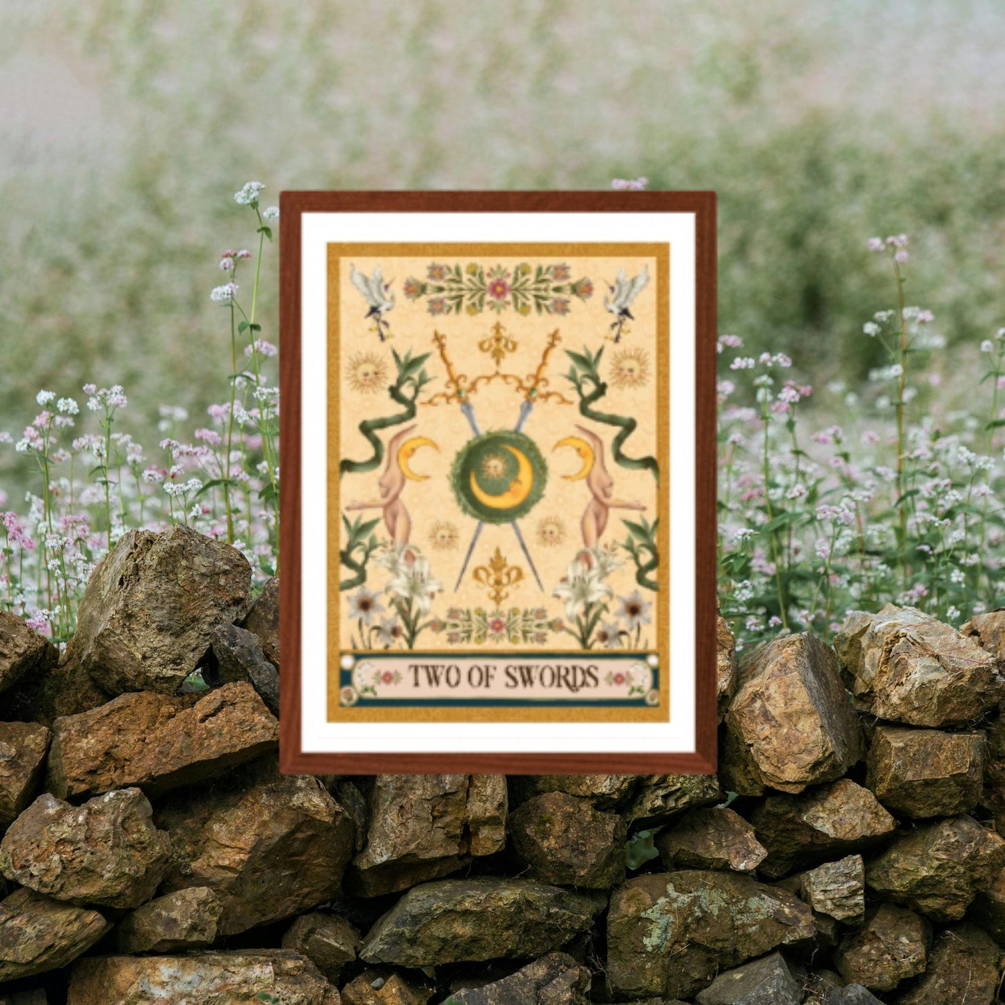 The Two of Swords Fine Art Print - The Tarot Card Collection