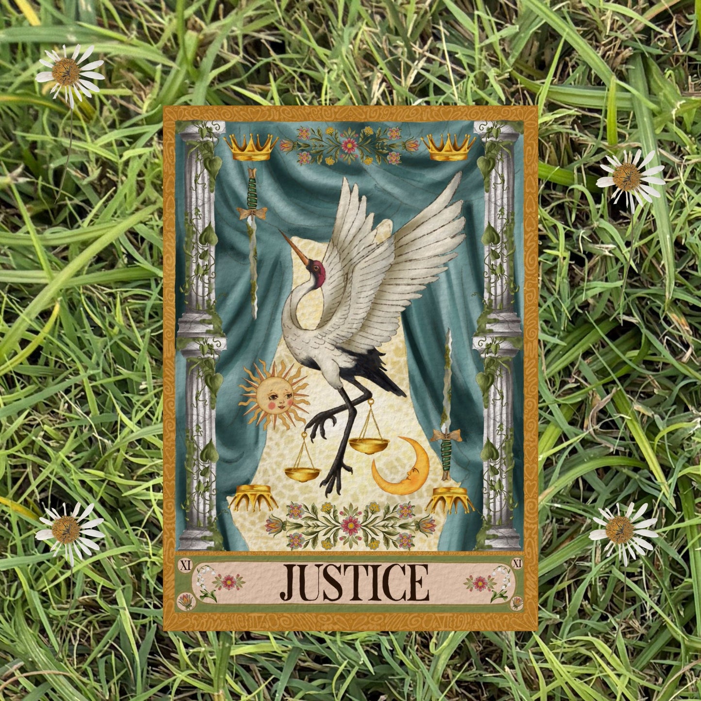The Justice Card Fine Art Print - The Tarot Card Collection