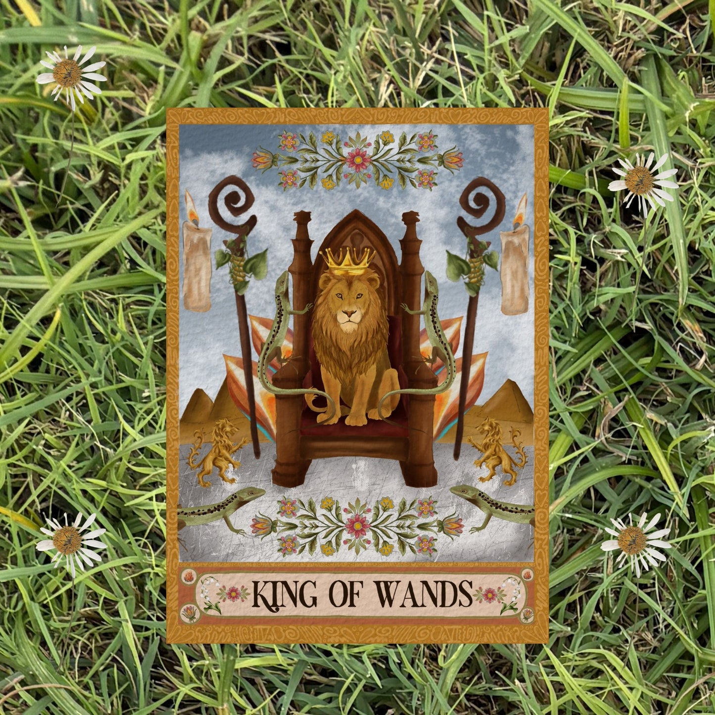 The King of Wands Fine Art Print - The Tarot Card Collection
