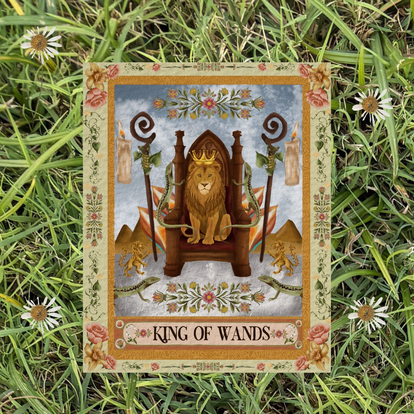 The King of Wands Fine Art Print - The Tarot Card Collection