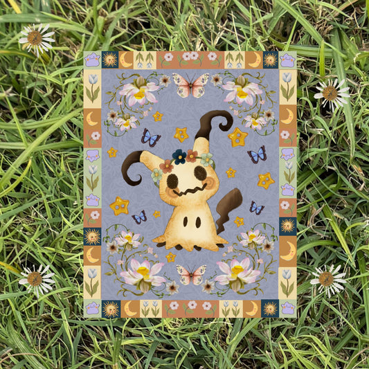 Folk Art Dream Fairy Poke Fine Art Print - The Poke Collection