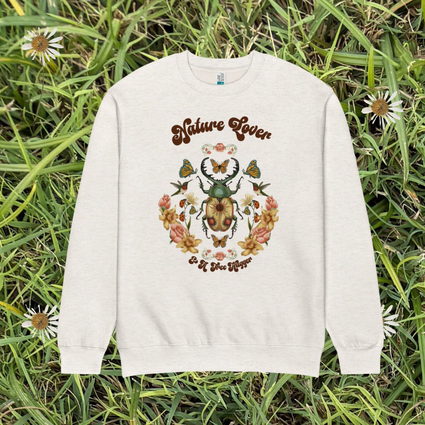 Nature Lover and a Tree Hugger Unisex Crew Neck Sweatshirt