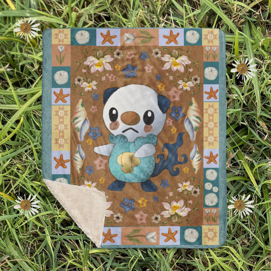 Folk Art Osho Poke Sherpa blanket