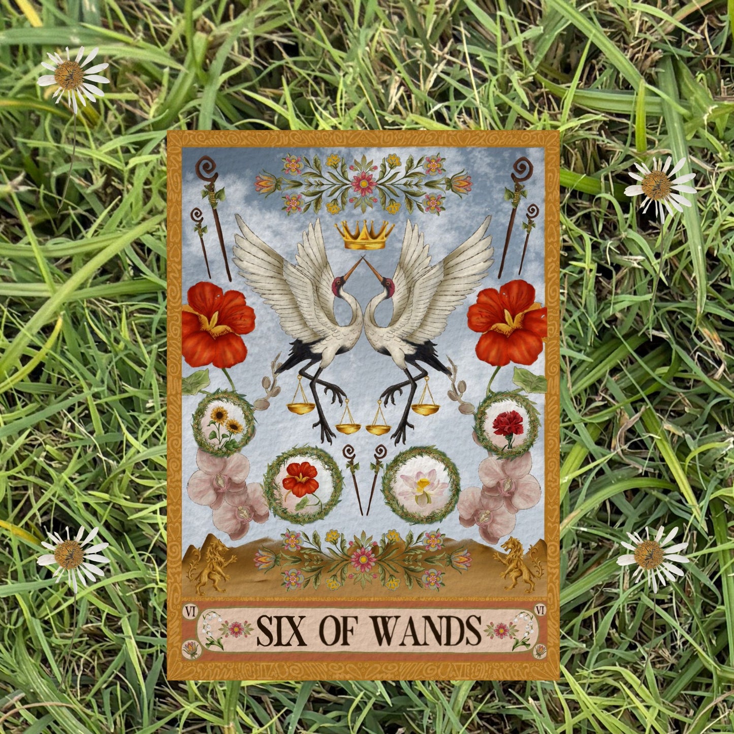 The Six of Wands Fine Art Print - The Tarot Card Collection