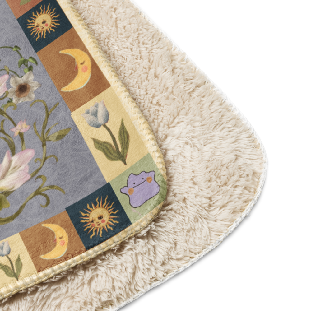 Folk Art Mimi Poke Sherpa blanket