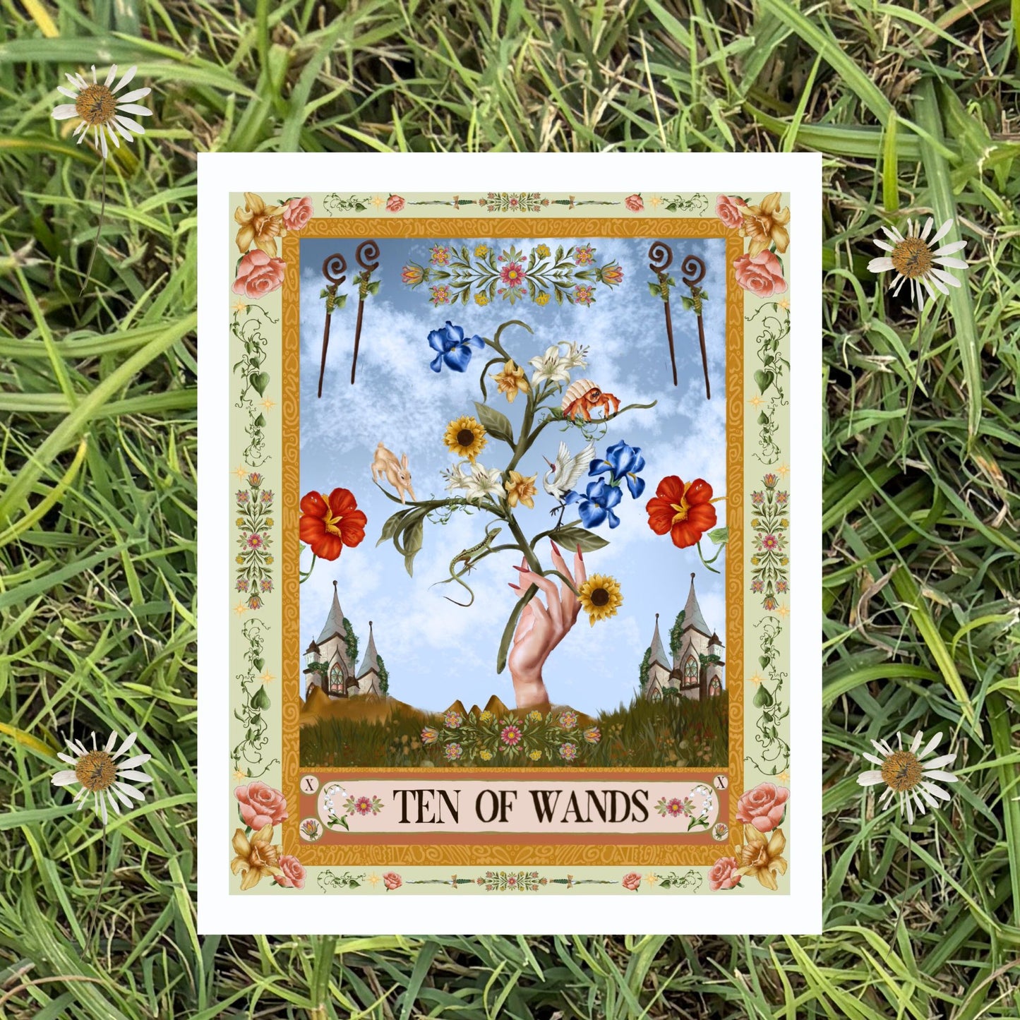 The Ten of Wands Fine Art Print - The Tarot Card Collection