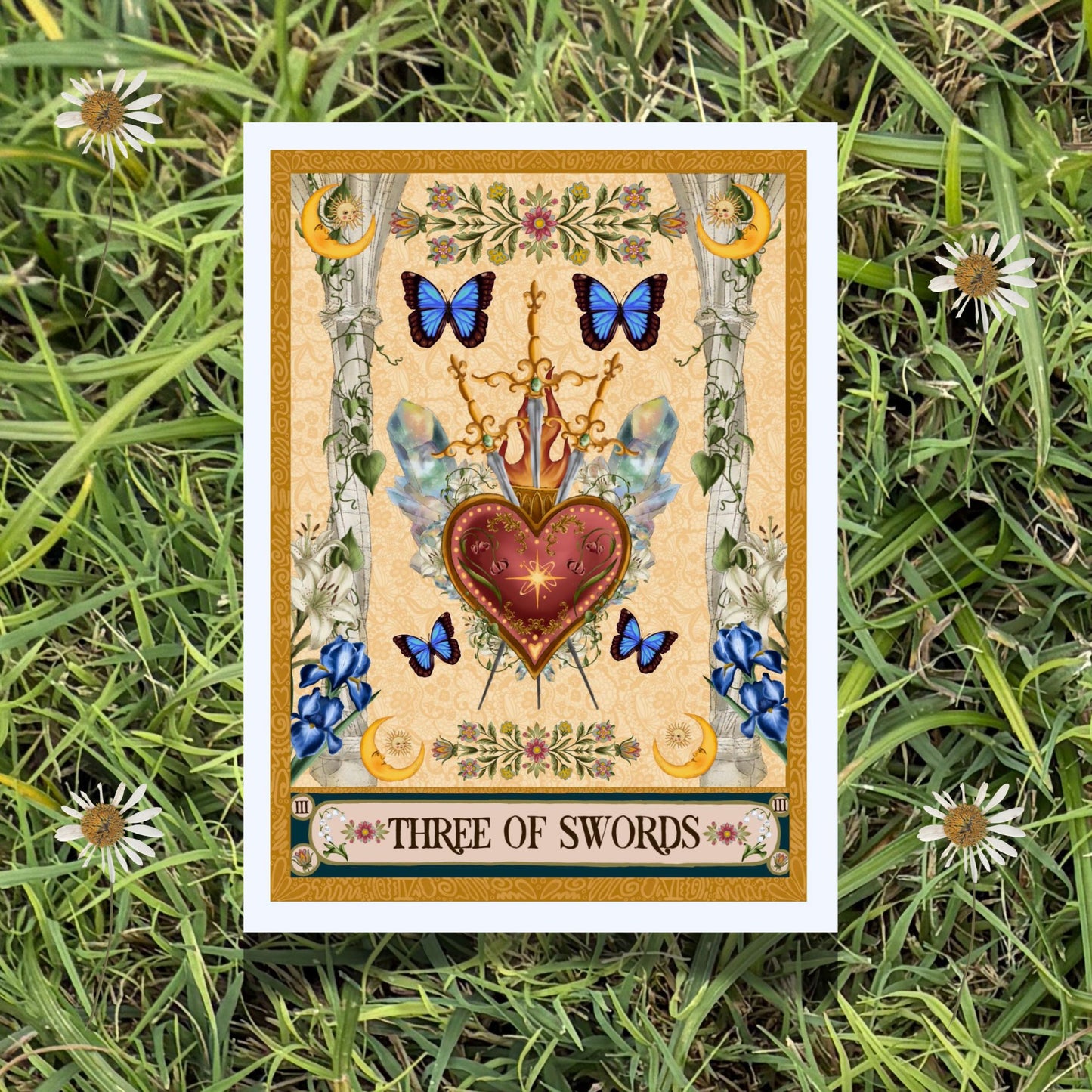 The Three of Swords Fine Art Print - The Tarot Card Collection
