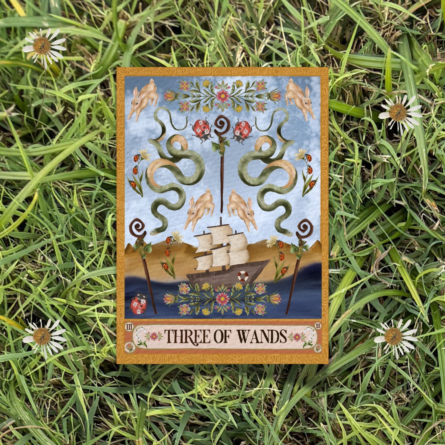 The Three of Wands Fine Art Print - The Tarot Card Collection