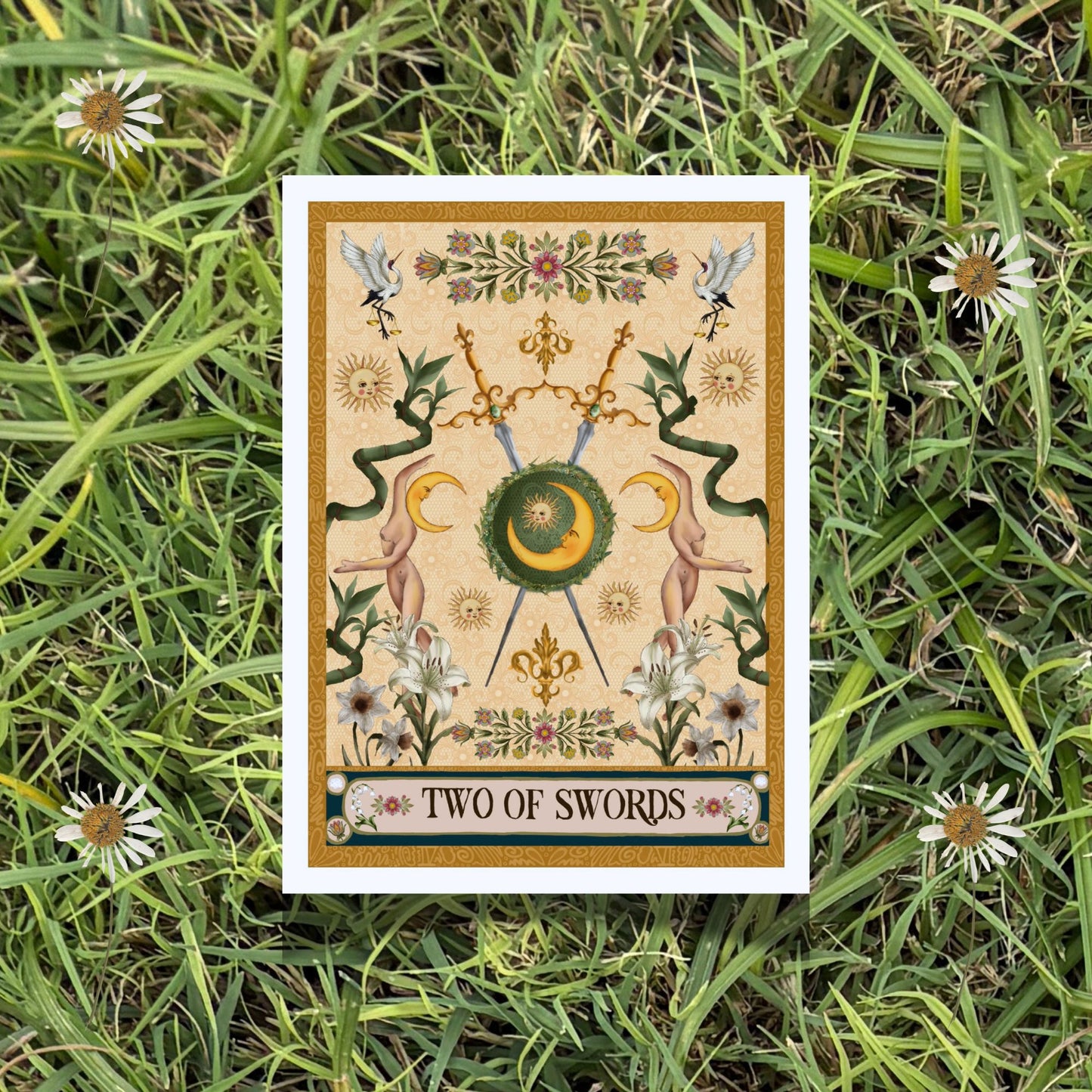 The Two of Swords Fine Art Print - The Tarot Card Collection