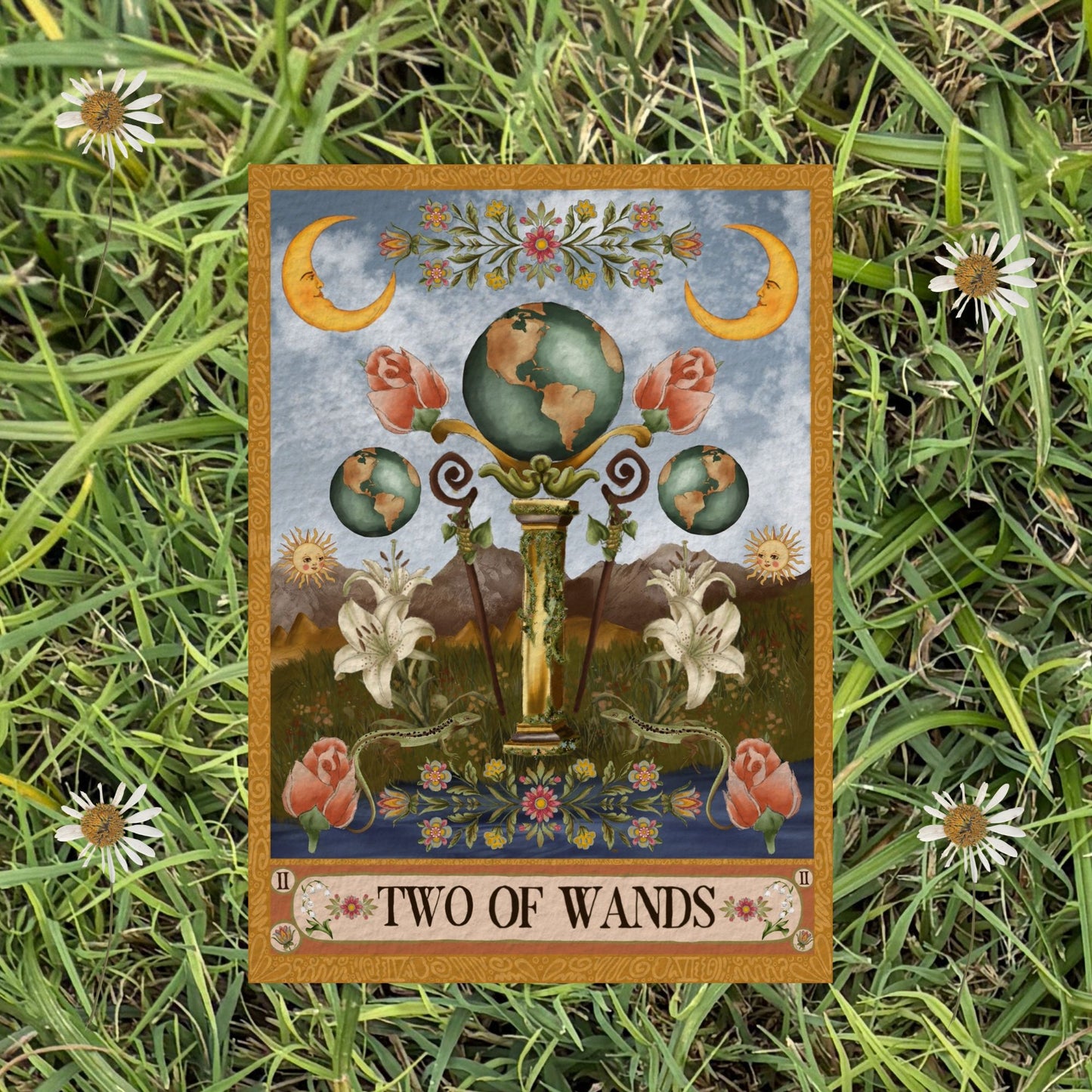 The Two of Wands Fine Art Print - The Tarot Card Collection